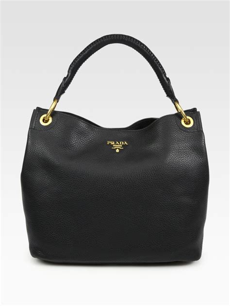 purple prada hobo bag|black used Prada bag.